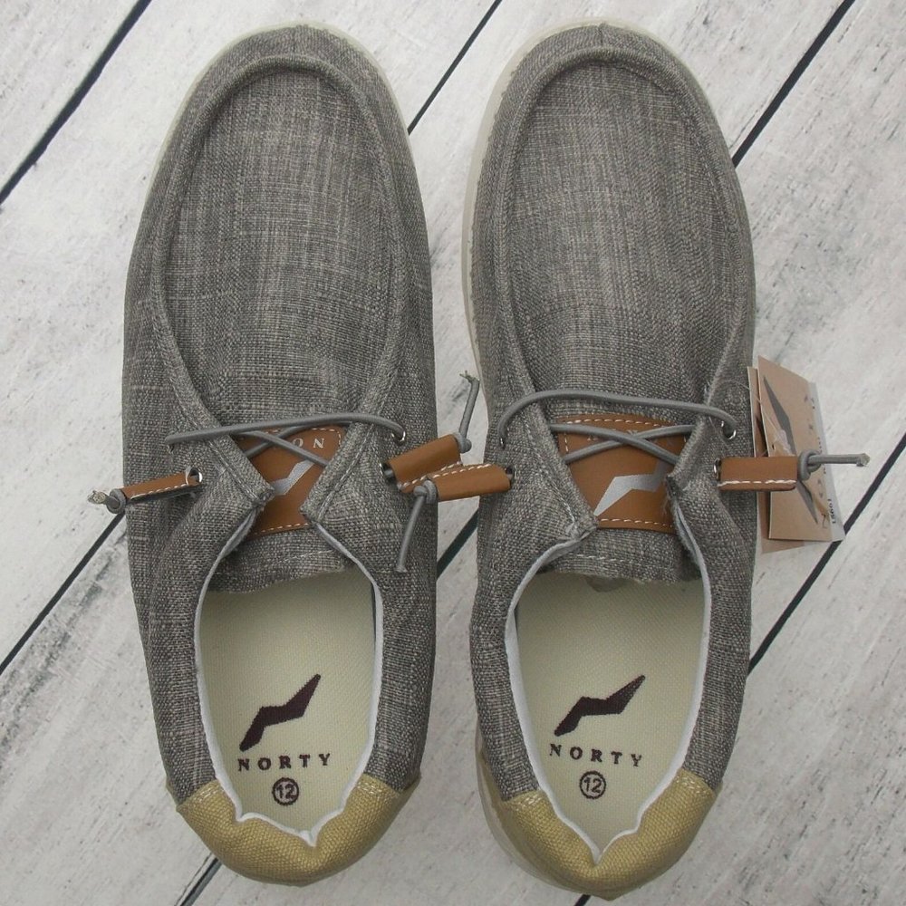 Khaki Lightweight Loafer Slip On Lace Up No Tie